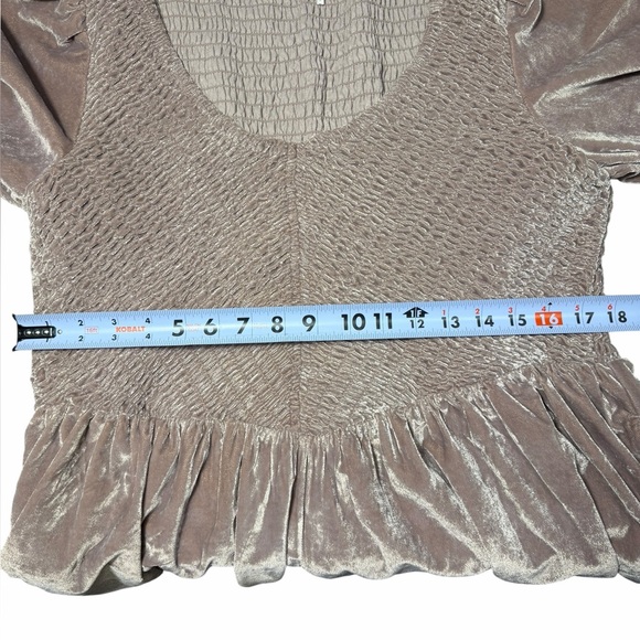 Free People Farrier Velvet Mini Dress Winter Bloom Mauve/Pink Large - Picture 12 of 16